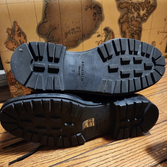 Aquatalia Lenor Suede Shearling Boot sz 7 - Picture 4 of 7